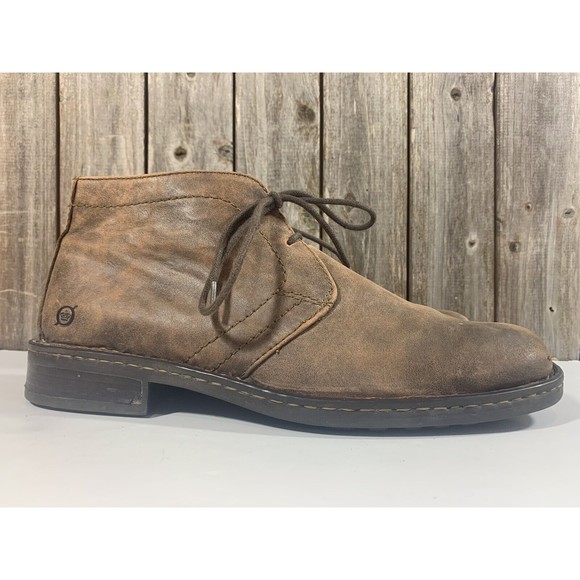 Born Other - Born Harrison Chukka Brown Leather Boots Mens Shoe Size 10.5